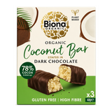 Biona Dark Choco Coconut Bar Multi by Biona Organic Health Food — front view showing product label and branding, studio product photo on white background