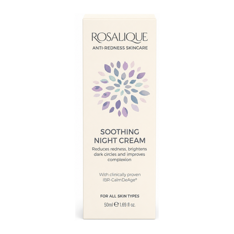 Rosalique Soothing Night Cream 50ml by Rosalique — front view showing product label and branding, studio product photo on white background