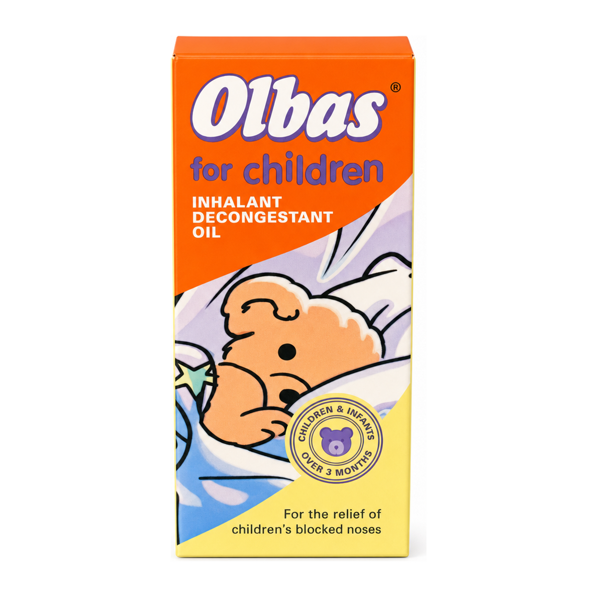 Olbas Olbas for Children 12ml by Olbas Vitamin & Mineral Supplements — front view showing product label and branding, studio product photo on white background