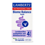 Lamberts Biome Balance Youth by Lamberts Natural Remedies — front view showing product label and branding, studio product photo on white background