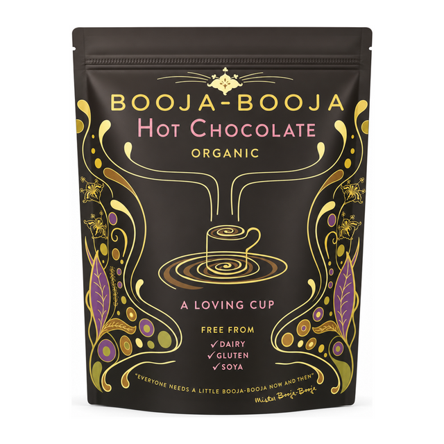 Booja-Booja Hot Chocolate by Booja-Booja Food & Drinks — front view showing product label and branding, studio product photo on white background
