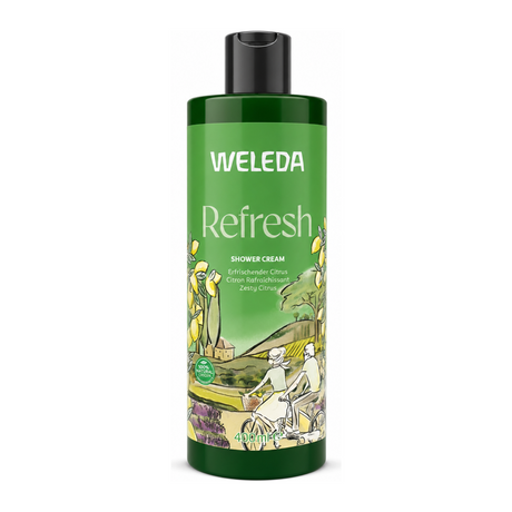 Weleda Refresh Shower Cream Citrus by Weleda Personal Care — front view showing product label and branding, studio product photo on white background