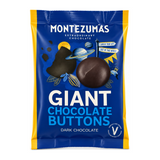Montezumas Chocolate Giant Dark Chocolate Buttons by Montezumas Personal Care — front view showing product label and branding, studio product photo on white background