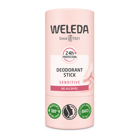Weleda Sensitive Solid Deodorant r by Weleda Personal Care — front view showing product label and branding, studio product photo on white background