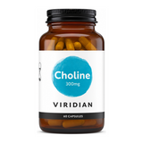 Viridian Choline 300mg by Viridian Natural Remedies — front view showing product label and branding, studio product photo on white background