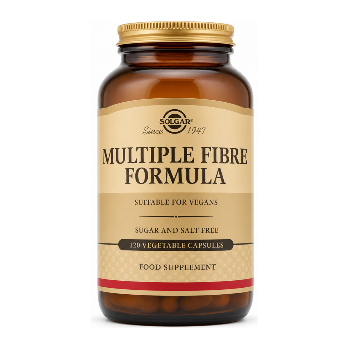 Solgar Multiple Fibre Formula 120 caps by Solgar Natural Remedies — front view showing product label and branding, studio product photo on white background