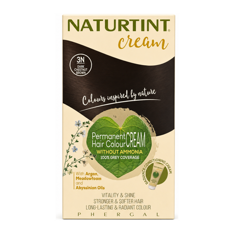Naturtint Hair Colour Cream 3N Dark Chestnut Brown by Naturtint Natural Beauty — front view showing product label and branding, studio product photo on white background