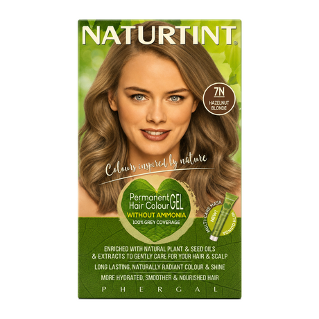 Naturtint Permanent Hair Colourant Hazelnut Blonde 7N 170ml by Naturtint Natural Beauty — front view showing product label and branding, studio product photo on white background