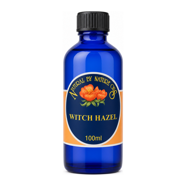 Witch Hazel 100ml by Natural By Nature Oils Natural Beauty — front view showing product label and branding, studio product photo on white background