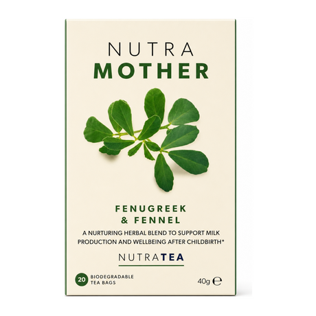 Nutratea Nutra Mother Tea - 20 Herbal Tea Bags by Nutratea Beverages — front view showing product label and branding, studio product photo on white background