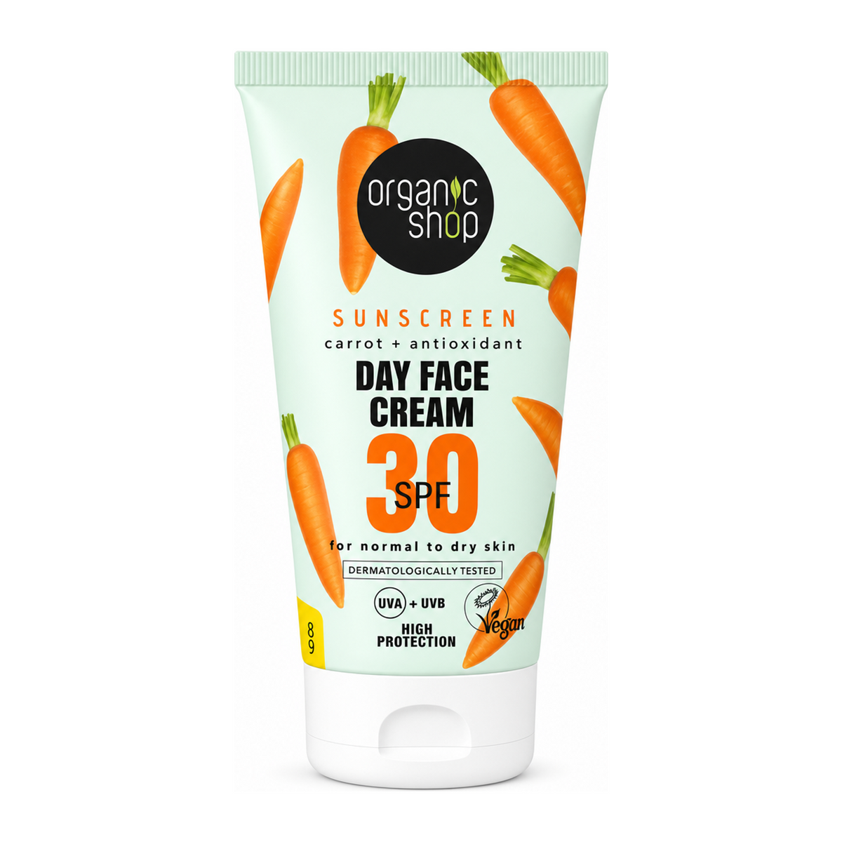 Organic Shop OrganicShop Sunscreen DayFaceCream SPF30 Normal-dry Skin by Organic Shop Personal Care — front view showing product label and branding, studio product photo on white background