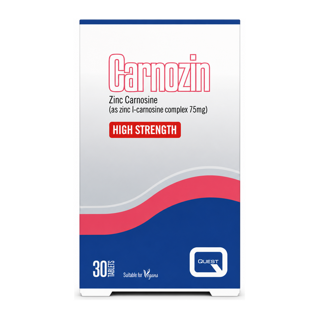 Quest CARNOZIN by Quest Natural Remedies — front view showing product label and branding, studio product photo on white background