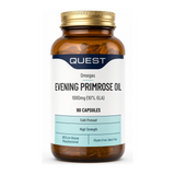 Quest EVENING PRIMROSE OIL 1000mg by Quest Vitamin & Mineral Supplements — front view showing product label and branding, studio product photo on white background
