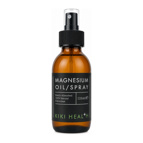 KIKI Health Magnesium Oil Spray by KIKI Health Natural Remedies — front view showing product label and branding, studio product photo on white background