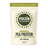 Pulsin Pea Protein Isolate Powder Unsweetened by Pulsin Natural Remedies — front view showing product label and branding, studio product photo on white background