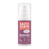 Salt Of the Earth Peony Blossom Natural Deodorant Spray by Salt Of The Earth Natural Beauty — front view showing product label and branding, studio product photo on white background