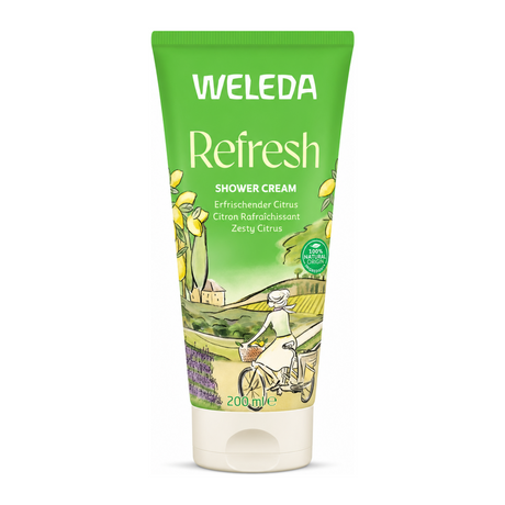 Weleda Citrus Creamy Body Wash by Weleda Natural Beauty — front view showing product label and branding, studio product photo on white background