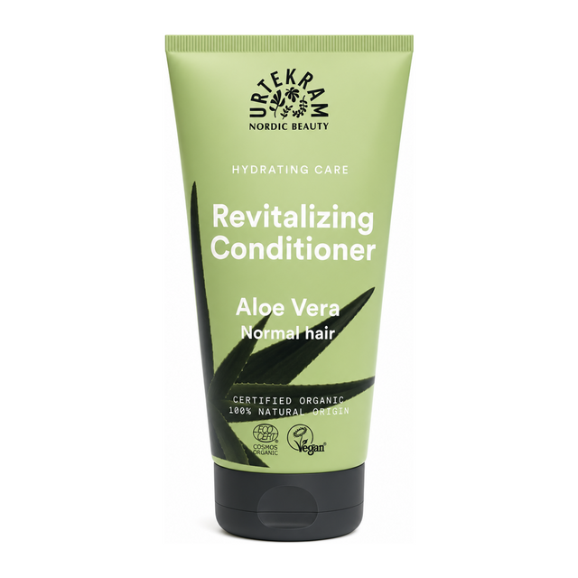 Urtekram Organic Aloe Vera Conditioner by Urtekram Personal Care — front view showing product label and branding, studio product photo on white background