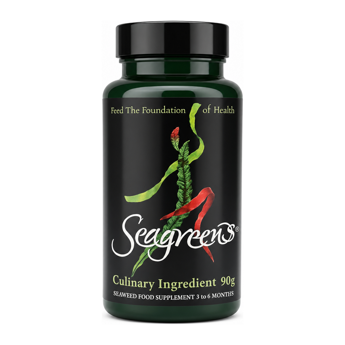 Seagreens Culinary Ingredient by Seagreens Natural Remedies — front view showing product label and branding, studio product photo on white background