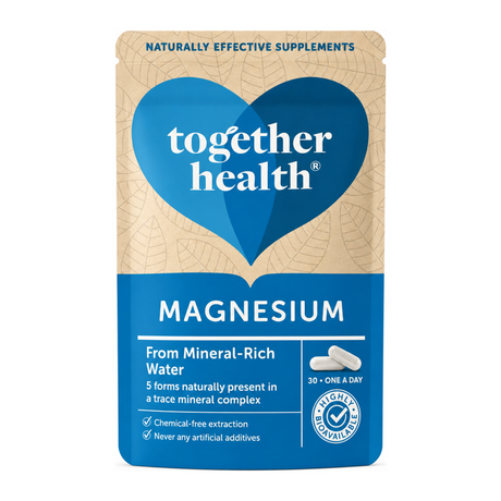Together Health Together Marine Magnesium 30 Caps by Together Health Natural Remedies — front view showing product label and branding, studio product photo on white background