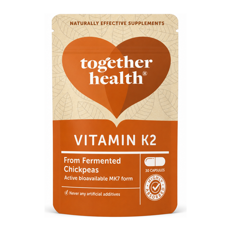 Together Health Together Vitamin K2 - 30 Caps by Together Health Natural Remedies — front view showing product label and branding, studio product photo on white background