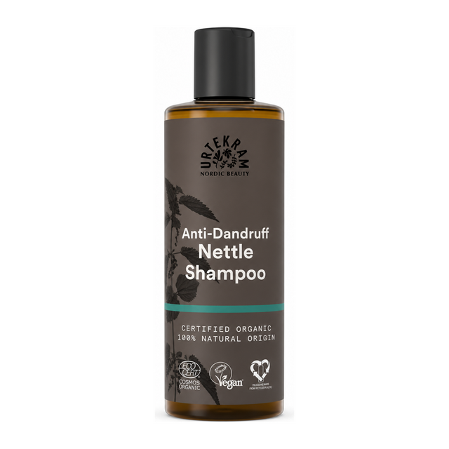 Urtekram Nettle (Organic) Shampoo ml for Dandruff by Urtekram Natural Beauty — front view showing product label and branding, studio product photo on white background
