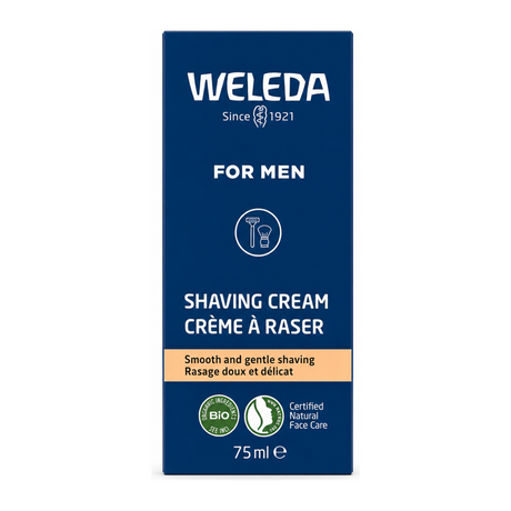 Weleda Shaving Cream by Weleda Natural Beauty — front view showing product label and branding, studio product photo on white background