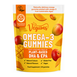 Vegums Omega Gummy For Vegans - O3300 by Vegums Vitamin & Mineral Supplements — front view showing product label and branding, studio product photo on white background