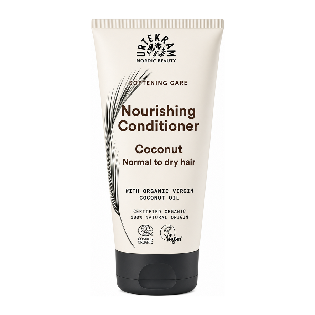 Urtekram Organic Coconut Conditioner by Urtekram Personal Care — front view showing product label and branding, studio product photo on white background