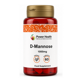 Power Health D-Mannose 1000mg by Power Health Natural Remedies — front view showing product label and branding, studio product photo on white background