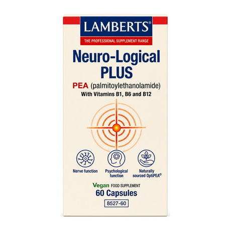 LAMBERTS Neuro-Logical PLUS by Lamberts Natural Remedies — front view showing product label and branding, studio product photo on white background
