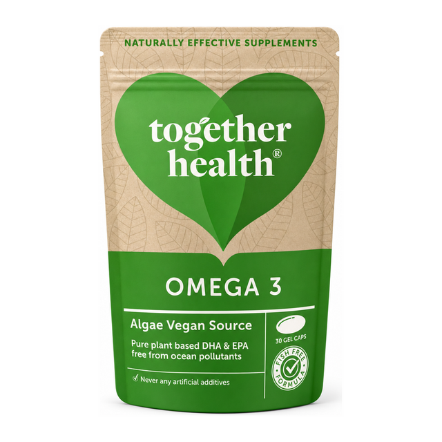 Together Health Together Algae Omega 3 DHA & EPA - 30 Caps by Together Health Natural Remedies — front view showing product label and branding, studio product photo on white background