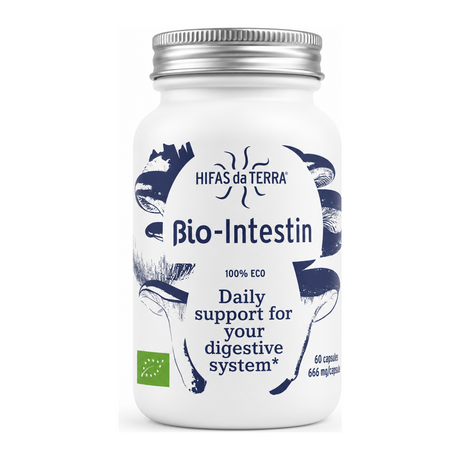 Bio-Intestin by Hifas da Terra Natural Remedies — front view showing product label and branding, studio product photo on white background
