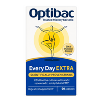 Optibac Probiotics For Every Day EXTRA Strength by Optibac Natural Remedies — front view showing product label and branding, studio product photo on white background