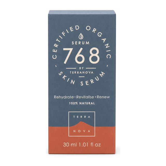Terranova Serum by Terranova Natural Beauty — front view showing product label and branding, studio product photo on white background