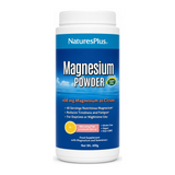 Nature's Plus KalmAssure Magnesium Powder Pink Lemonade by NaturesPlus Natural Remedies — front view showing product label and branding, studio product photo on white background