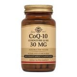 Solgar CoQ-10 30 mg by Solgar Natural Remedies — front view showing product label and branding, studio product photo on white background