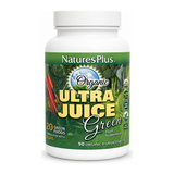 Natures Plus Organic Ultra Juice Greens Bi-Layered 90 tabs by NaturesPlus Natural Remedies — front view showing product label and branding, studio product photo on white background