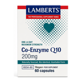 LAMBERTS CO ENZYME Q 10 200mg by Lamberts Natural Remedies — front view showing product label and branding, studio product photo on white background
