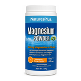 KalmAssure Magnesium Powder - Orange by NaturesPlus Natural Remedies — front view showing product label and branding, studio product photo on white background