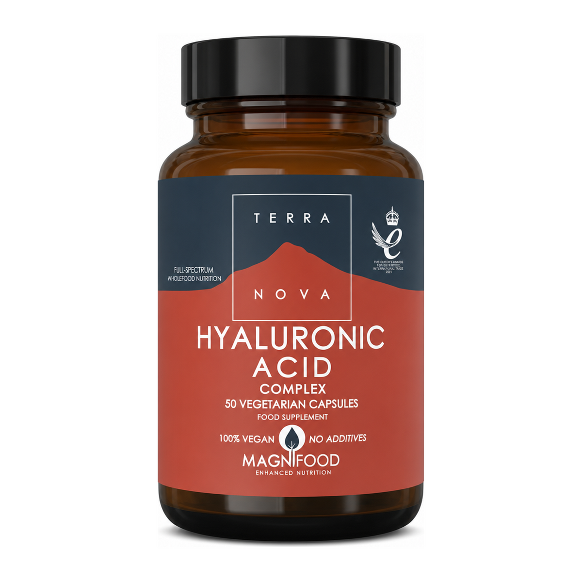 Terranova Hyaluronic Acid Complex by Terranova Natural Remedies — front view showing product label and branding, studio product photo on white background