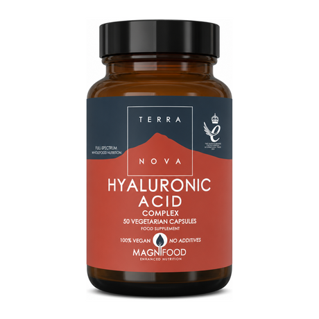 Terranova Hyaluronic Acid Complex by Terranova Natural Remedies — front view showing product label and branding, studio product photo on white background