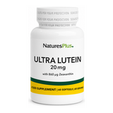 Nature's Plus Ultra Lutein 20 MG Softgels by NaturesPlus Natural Remedies — front view showing product label and branding, studio product photo on white background