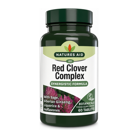 Natures Aid Red Clover Complex by Natures Aid Natural Remedies — front view showing product label and branding, studio product photo on white background