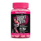Nature's Plus Power Teen Source of Life for Her Chewable Multivitamin by NaturesPlus Natural Remedies — front view showing product label and branding, studio product photo on white background