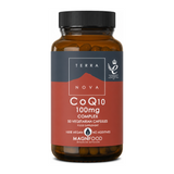 Terranova CoQ10 100mg Complex by Terranova Natural Remedies — front view showing product label and branding, studio product photo on white background