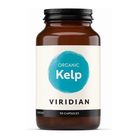Viridian Organic Kelp (200mcg iodine) by Viridian Vitamin & Mineral Supplements — front view showing product label and branding, studio product photo on white background