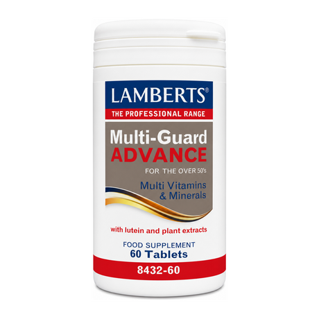 LAMBERTS Multi-Guard ADVANCE by Lamberts Natural Remedies — front view showing product label and branding, studio product photo on white background