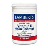 LAMBERTS Natural Vitamin E 400 i.u. by Lamberts Natural Remedies — front view showing product label and branding, studio product photo on white background