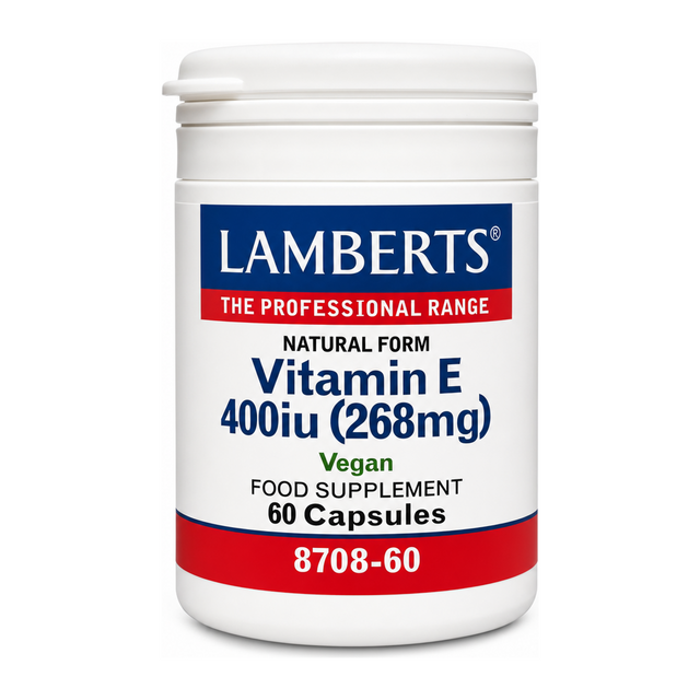 LAMBERTS Natural Vitamin E 400 i.u. by Lamberts Natural Remedies — front view showing product label and branding, studio product photo on white background